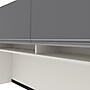 Bestar Connexion 72"W L-Shaped Desk with Hutch and Lateral File Cabinet, Slate (93867-59)~#|#~D45A360F-3CE4-47E8-8A2374BDC4FC0E6F_sc7