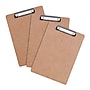 Staples® Hardboard Clipboard, Letter Size, Natural Brown, 3/Pack (ST63361)~#|#~D47757CA-BDC2-4661-95EB2B0BD3E4BCAC_sc7