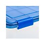Iris WeatherPro 55.7 Qt. Latch Lid Storage Bin, Clear/Blue (500201)~#|#~D4783270-B2F5-435E-B3599677D7EDAC48_sc7