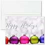 Customizable "Colorful Ornaments" Holiday Card, Blank Inside, w/ Unlined White Fastick Env, 400/Box~#|#~D4789777-435C-45D9-B4B39CA887D365E4_sc7