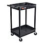 Luxor ENDURA 2-Shelf Utility Cart, Black (STC11-B)~#|#~D487C427-BE92-4284-901487B8DCE9EC0B_sc7