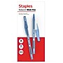 Staples Ballpoint Stick Pens, Medium Point 1.0mm, Blue Ink, 12 Pack – Smooth‑Writing Pens with Translucent Barrel for Office Use~#|#~D48B873B-6871-446D-AD84636243C0B3C3_sc7