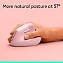 Logitech Lift Vertical Wireless Ergonomic Optical Mouse, Rose (910-006472)~#|#~D4A5DA6C-C833-430B-AE91C9217FC4DF8A_sc7