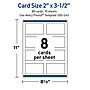 Avery Rectangle Business Cards, Matte White, 80/Pack (19479371028)~#|#~D4AB75D7-0D63-4FB5-AC94A76F7DAC1305_sc7