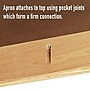 Diversified Woodcrafts Perpetulab Rectangular Science Lab Table, 60" x 24", Oak (P7606K30N)~#|#~D4B37713-CFB3-4CB5-83CEBA4B8802DBAC_sc7