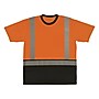 Ergodyne GloWear 8286BK High Visibility Short Sleeve Black Bottom T-Shirt, ANSI Type R Class 2, Orange, 5XL (22199)~#|#~D4CB0DDC-C809-46AD-AE7B8444ED6D75F7_sc7