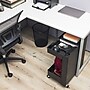 Mind Reader 2-Shelf Metal Mobile Utility Cart with Lockable Wheels, Black (UDCART-BLK)~#|#~D4D7FC40-3259-4B45-B23B8D7B51699F84_sc7