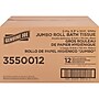 Genuine Joe Jumbo Jr Dispenser Bath Tissue Roll, 2-Ply, 3.30" x 500ft., White, 12 Rolls/Carton (GJO3550012)~#|#~D4ED085E-D57B-4EDE-826C93310D93DDB8_sc7