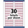 Avery TrueBlock Laser/Inkjet File Folder Labels, 2/3" x 3-7/16", White/Red, 1,500 Labels/Pack (5066)~#|#~D5054EE8-4114-49AF-8D537A818E9B5793_sc7
