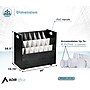 AdirOffice 21-Slot Mobile Roll File, 28.5"H x 30"W x 15.75"D, Black, 2/Pack (625-BLK-2PK)~#|#~D50FFEC3-F09F-48D8-82BE281B521DE846_sc7