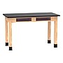 Diversified Woodcrafts School Classroom Rectangular Science Lab Table, 48" x 24", Oak (C7106K30N)~#|#~D529D9E7-B0EA-4122-B018519C5989A1E6_sc7
