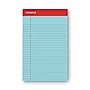 Universal Fashion Color Perforated Top Blue Writing Pad, 5" x 8", Wide Ruled, 50 Sheets/Pd, 12/Pk~#|#~D54CAADB-29FB-462B-ADA26CADD40B6B05_sc7
