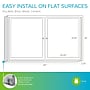 Ghent 3' H x 5' W Enclosed Vinyl Bulletin Board with Satin Frame, 2 Door, Silver (PA23660VX-193)~#|#~D56A0E0C-4AAF-4F30-B6C2F185711F2383_sc7