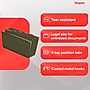 Staples Hanging File Folders, Legal Size, 1/5‑Cut Tabs, Standard Green, Includes Tabs & Paper Inserts – 50/Pack~#|#~D57EB6E4-184E-49FE-8B91C8B9F101786F_sc7