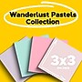 Post-it Recycled Super Sticky Notes, 3" x 3", Wanderlust Pastels Collection, 70 Sheets/Pad, 24 Pads/Pack (654R-24SSNRPCP)~#|#~D5875D13-1D83-4440-B266E88C513D5F72_sc7
