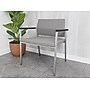 Lesro Avon Wide Vinyl Guest Chair, Gray (AV1231.SSV-01CHGY)~#|#~D59E857A-C873-49E0-BC303A5AE8AB365D_sc7