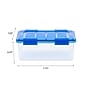 Iris 16 Quart Element Resistant Ultimate Clear Plastic Locking Storage Bin, Clear, 6/Pack (500134)~#|#~D5A7134F-7C01-48D0-B7ED0494C97491FF_sc7