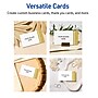 Avery Double-Dipped Gold Edge Matte Blank Card, White, 80/Pack (S00-D23)~#|#~D5B5E56E-4D4F-406D-B6A889ACF9A3C347_sc7