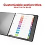 Staples Customizable Table of Contents Numeric Dividers, 10-Tabs, 24 Sets, Multicolor (ST62976)~#|#~D5C2967D-A5F8-4C81-ADE5D52C56AF65DB_sc7