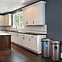 Alpine Industries Stainless Steel Recycling Bin and Trash Can with Open Lid, 34 Gallon, Silver, 2/Pack (ALP470-65L-R-T)~#|#~D5E06A87-6E24-48F6-B2D37831582B484E_sc7