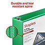 Staples 2" 3-Ring View Binder, D-Ring, Green (ST55433)~#|#~D5E0C442-698A-4437-B8F3ECF84CDE7B6D_sc7