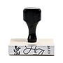 Traditional Wood Stamp RF32, 5/8" x 2 1/2" Impression~#|#~D5E5090A-691B-46B9-8CB502269FB862B8_sc7