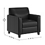 Flash Furniture Agent LeatherSoft Seating Set, Black, 3-Pieces (BT827USETBLK)~#|#~D5E95CB0-B540-47CA-9CBD4F0436486A95_sc7