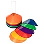 Champion Sports Plastic Saucer Field Cone Set, Assorted Colors, 48/Set (CHSSCXSET)~#|#~D5F30F5A-6404-4E06-8C569AAE0EFE0D04_sc7