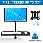 Mount-It! Single Monitor Sit-Stand Desk Mount with Keyboard Tray, Up to 32", Black (MI-7995)~#|#~D5F738C9-B409-4562-A67AEBCB1EAA1E92_sc7