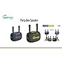 Worryfree Gadgets Party Box Wireless Bluetooth Portable Speaker with 2 Mics & Tripod, Water Resistant, Gray (WPB2-GRY)~#|#~D611013B-A2EA-4F66-BDC5C48762FA52DB_sc7