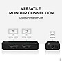 Plugable USB 3.0/USB-C to DisplayPort/HDMI Adapter, Black (USBC-6950UE)~#|#~D622C947-10E7-494D-A3EC5E034DA392AC_sc7