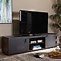 Baxton Studio Rikke TV Stand, Screens up to 78", Gray/Walnut (152-9152-HiT)~#|#~D62F3405-3BE4-435C-AD54469EA4C7F99A_sc7