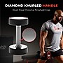 Sunny Health & Fitness Signature Style Polyurethane Round Dumbbell, 20 lb., 2/Set (SF-DB02-20)~#|#~D6303B87-3EAA-4EEB-86042AE5DAB64EAF_sc7