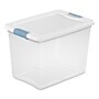 Sterilite 25 Quart Latching Storage Bin with Lid, Plastic, White, 6/Carton (14958006)~#|#~D63115F1-7C05-4AE2-84C6E36308F3D79C_sc7