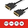 Staples TECH DVI-D to DVI-D Cable, 6.5 ft, Black, Digital Video Cable, Male to Male for Monitor/PC Display~#|#~D63688AC-66E7-4B2E-BB36F043D7EFB87E_sc7