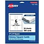 Avery Integrated Cards, 3" x 3", Glossy White, 300/Box (95335)~#|#~D63A6F4D-5A38-439C-BDB0144E4058AA7E_sc7