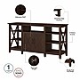 Bush Furniture Key West Manufactured Wood Console TV Stand, Screens up to 65", Bing Cherry (KWS025BC)~#|#~D63CB1FE-355B-4F09-8D6D473EAE87736D_sc7