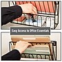 Mind Reader Metal Front Loading Letter Tray, Letter Size, Black (MAGMWIRE-BLK)~#|#~D6473031-B4AE-430F-989E01BAC26F6D6D_sc7