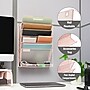 Mind Reader 5-Pocket Metal Mesh Mountable Wall File, Letter Size, Pink (MAGSTACK-PNK)~#|#~D64D2915-D97C-4899-88E8533B4B976C90_sc7