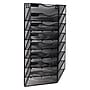 Mind Reader Wall File Organizer, 8-Pocket Hanging Document Rack, Office Wall Mount, Metal, Black (MAG8C-BLK)~#|#~D65CD4C0-73EE-498E-A29217052355C7E0_sc7
