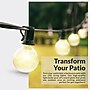 Newhouse Lighting Globe Party LED String Lights w/ Wireless Remote Dimmer, 50 ft., Black (PSTRINGLEDDIM)~#|#~D677D5F0-82B8-4CF9-9B3C86EF7518262F_sc7