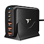 Turonic 120W 6-Port Desktop Charging Station, USB-C & USB-A, Black (350H33)~#|#~D6796D4D-AB11-4ABB-BCB2748CDDC70E05_sc7