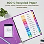 Avery Ready Index Table of Contents EcoFriendly Paper Dividers, 1-12 Tabs, Multicolor, 3 Sets/Pack (11083)~#|#~D692108C-F68E-4484-A4ED737F5B5AB525_sc7