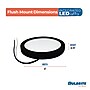 Bulbrite 5" Round 10.3-Watt 3000K LED Flush Mount Light, 850 Lumens, Black (773601)~#|#~D693804D-39C0-434E-8C74F9527FB95BBE_sc7