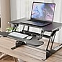 Mount-It! 30" W Manual Rectangular Adjustable Standing Desk Converter, Black (MI-15009S)~#|#~D6A2881E-3C1D-4978-8752FA7900613D29_sc7