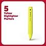 TRU RED™ Tank Highlighter with Grip, Chisel Tip, Yellow, 5/Pack (TR54577)~#|#~D6A3A9EC-47E2-4C39-A252B39378A3C587_sc7