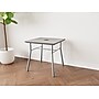 Lesro Mystic 20"W x 20"D Laminate End Table, Sarum Twill/Silver (MG0620.SSV.TST)~#|#~D6A634F1-CFA8-4164-B6786D2D596B776A_sc7