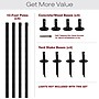 Excello Global Products Bistro Pole for String Lights, Black, 4/Pack (EGP-HD-0361)~#|#~D6ADC3CA-3134-40DC-B36C617A32984031_sc7