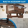 Mount-It! 38"W Electric Rectangular Adjustable Standing Desk Converter, Dark Walnut (MI-8011)~#|#~D6C6872E-802E-49E1-B9081EE9256E3C77_sc7