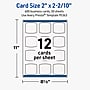 Avery Arched Square Business Cards, Matte White, 600/Pack (19479399693)~#|#~D6D638F5-74BB-4F59-B0523E4A78ABDB91_sc7